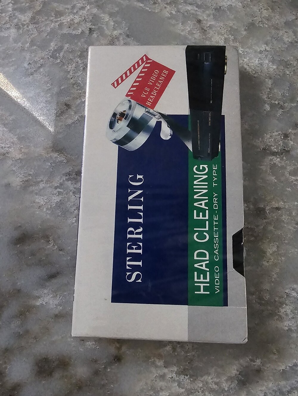 Sterling Dry Type VCR Video Cassette Head Cleaner VHS Tape Player Brand New Seal